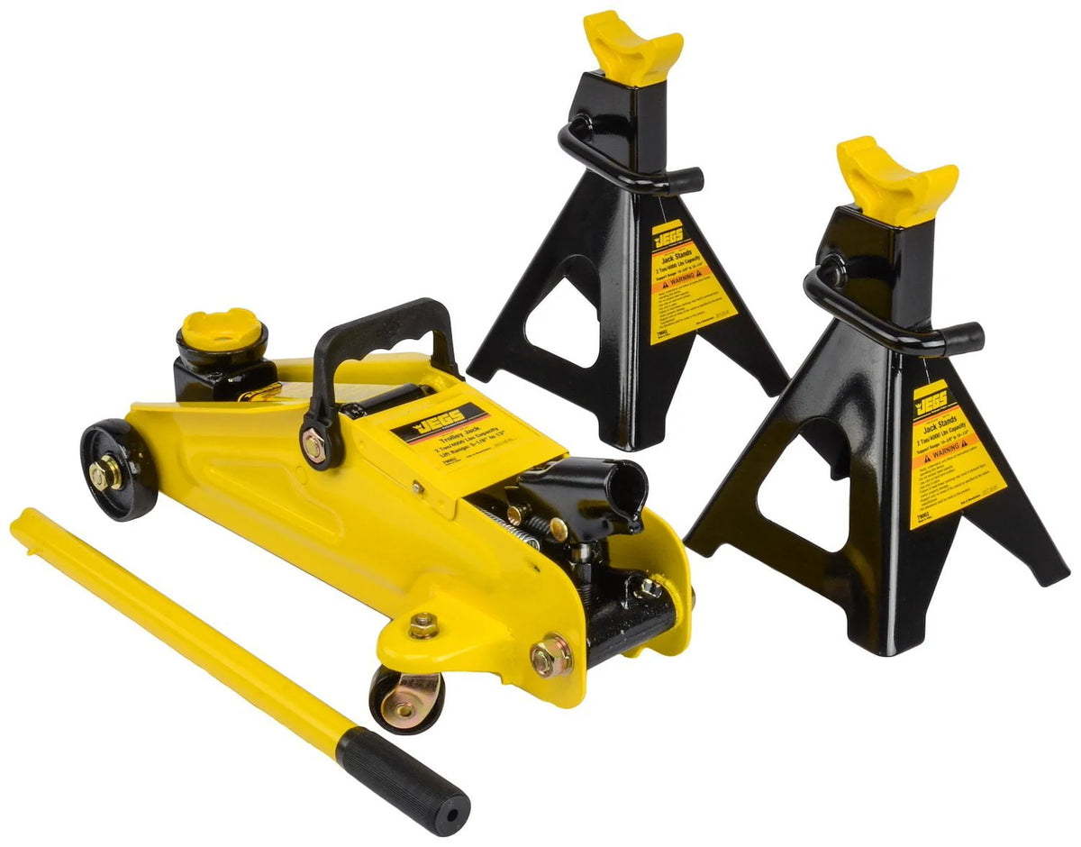JEGS Hydraulic Utility Floor Jack And Stands, 8.90 x 8.20 x 29.80 Inches - 79002
