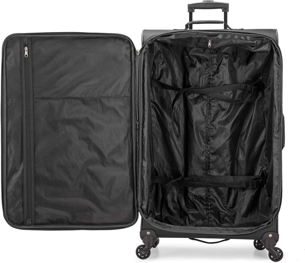 U.S. Traveler Expandable Softside Luggage, Navy, 31in Checked Large - Aviron Bay
