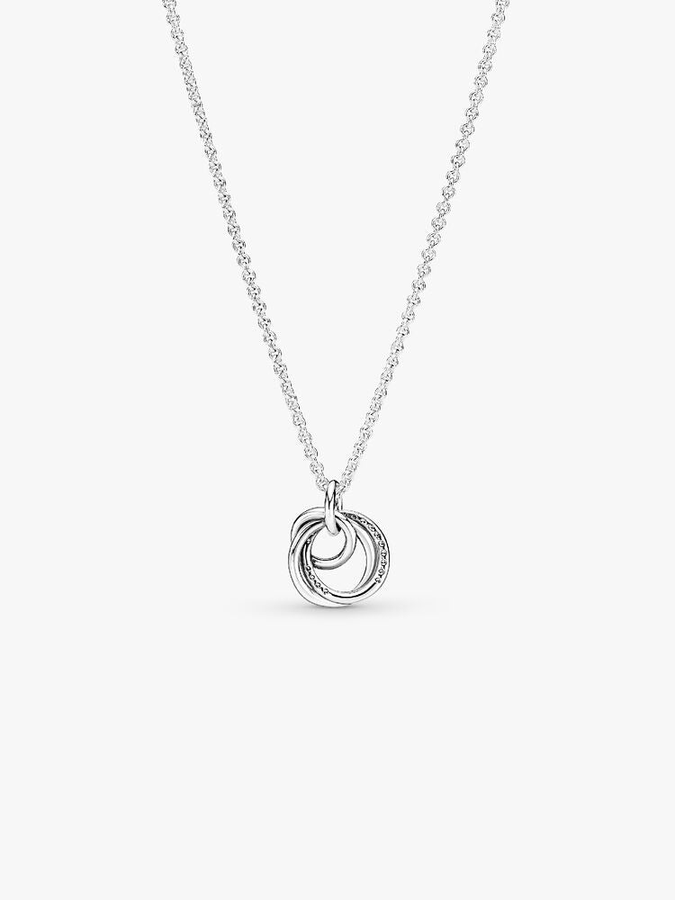Family Always Encircled Pendant Necklace