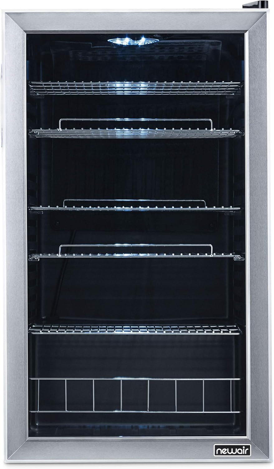 Beverage Refrigerator Cooler, 126 Cans, Right Hinge Glass Door - AB-1200