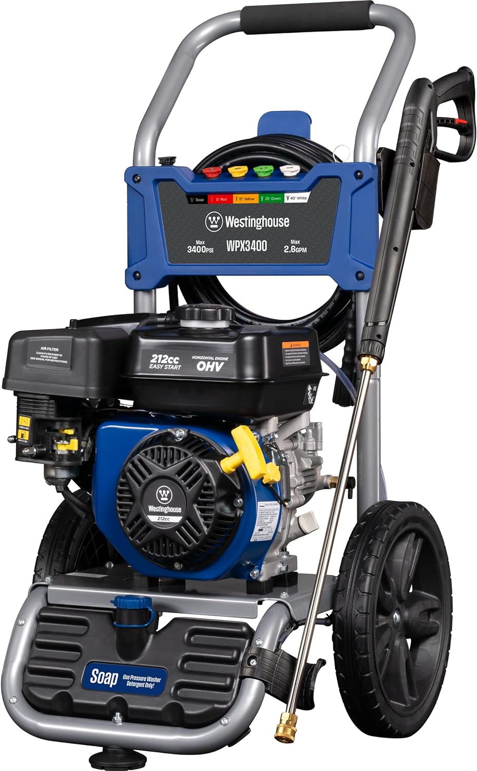 Westinghouse Gas Pressure Washer 3400 PSI 2.6 Max GPM - WPX3400