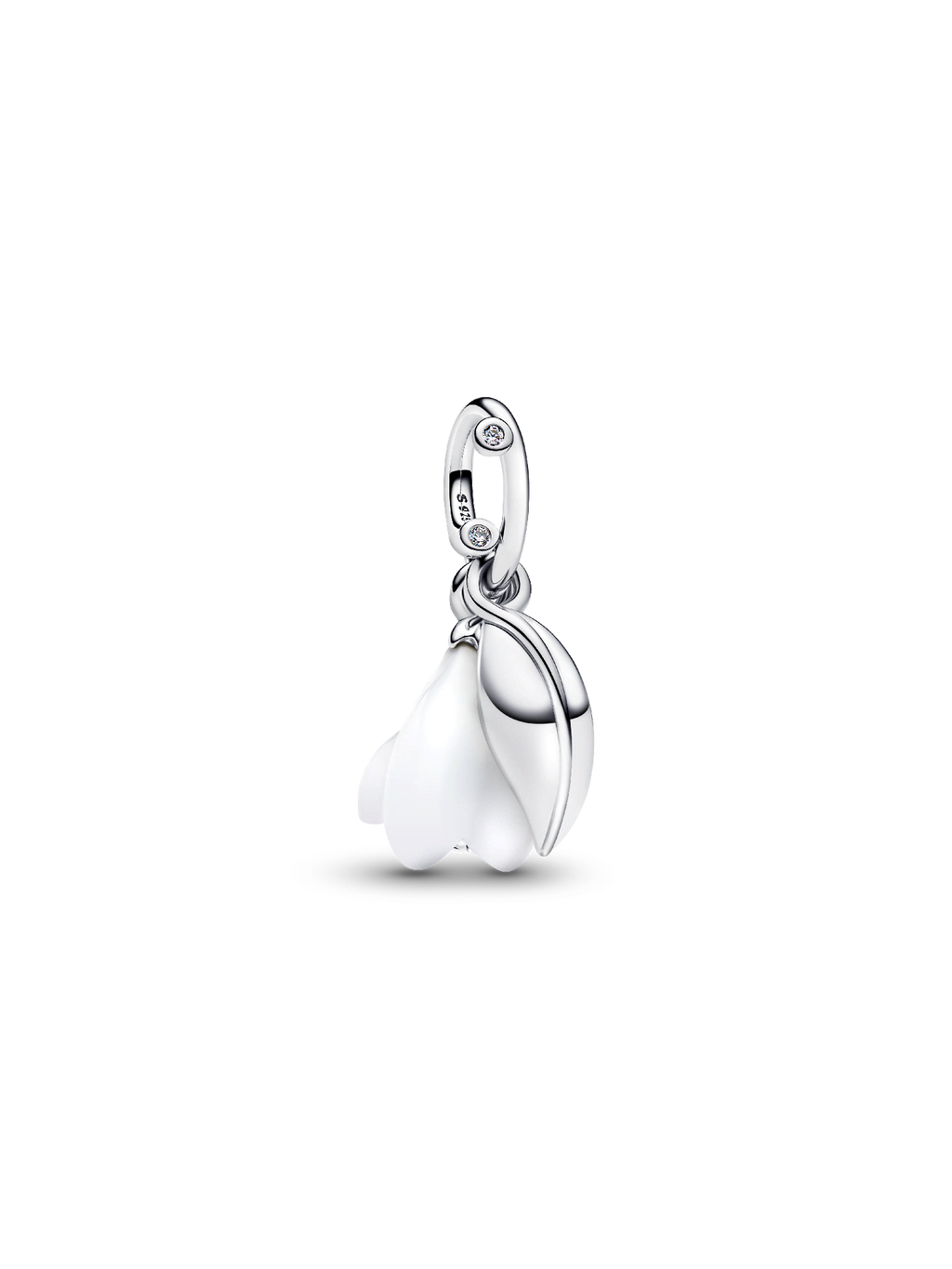 Snowdrop Flower Dangle Charm