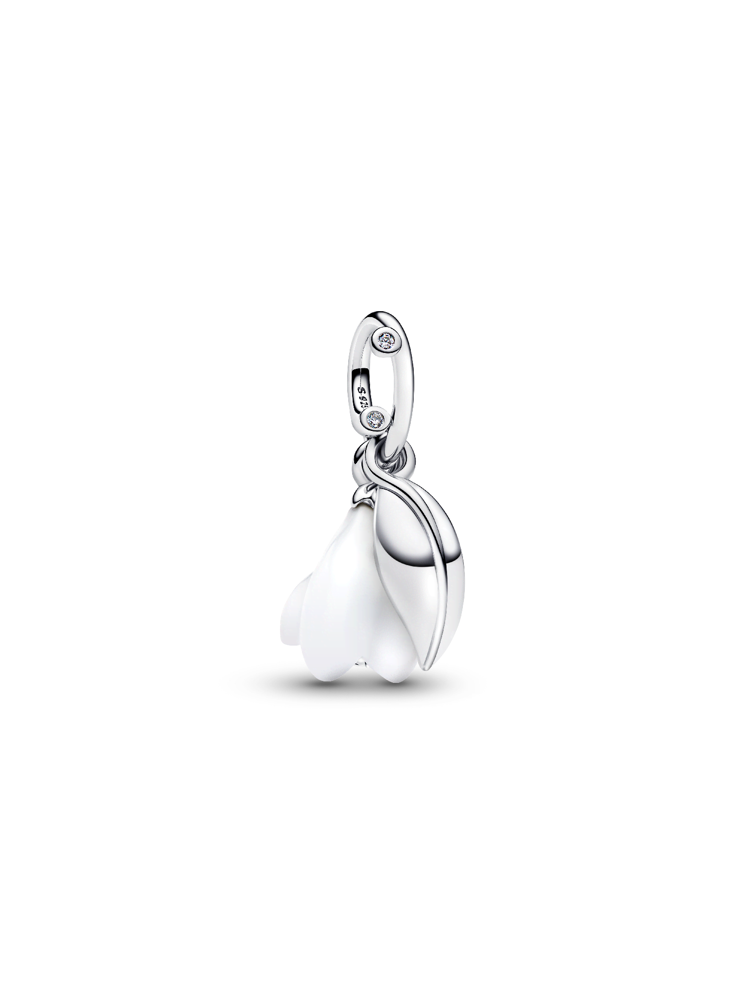 Snowdrop Flower Dangle Charm