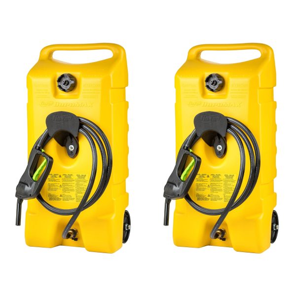 14-Gallon Portable Diesel Fuel Caddy With Pump, 10 ft Hose And 2 Pack