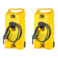 14-Gallon Portable Diesel Fuel Caddy With Pump, 10 ft Hose And 2 Pack