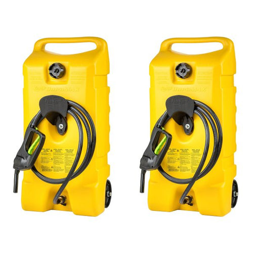 14-Gallon Portable Diesel Fuel Caddy With Pump, 10 ft Hose And 2 Pack