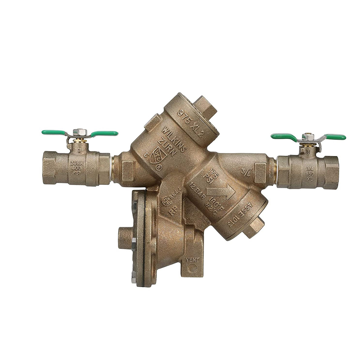 Wilkins 3/4-Inch Lead Free Reduced Pressure Backflow Preventer - 34-975XL2