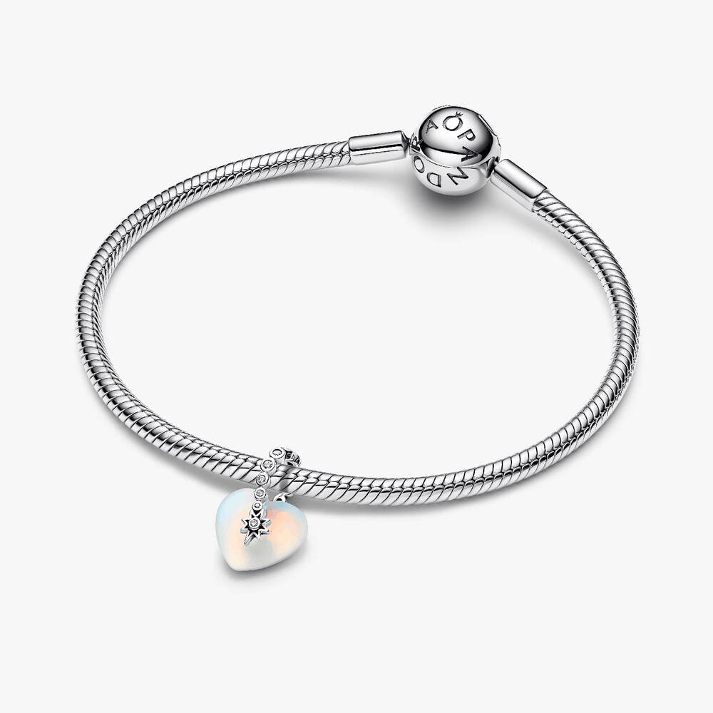Shooting Star & Heart Dangle Charm