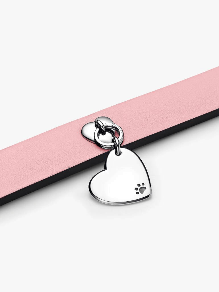 FINAL SALE - Pink Leather-free Fabric Pet Collar