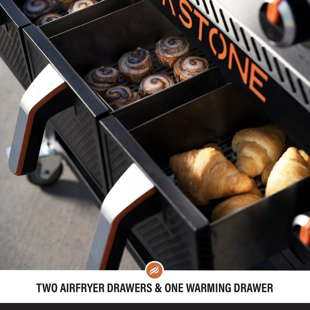 Blackstone 4-Burner 36in Propane Outdoor Griddle With Air Fryer And Hood - 1868