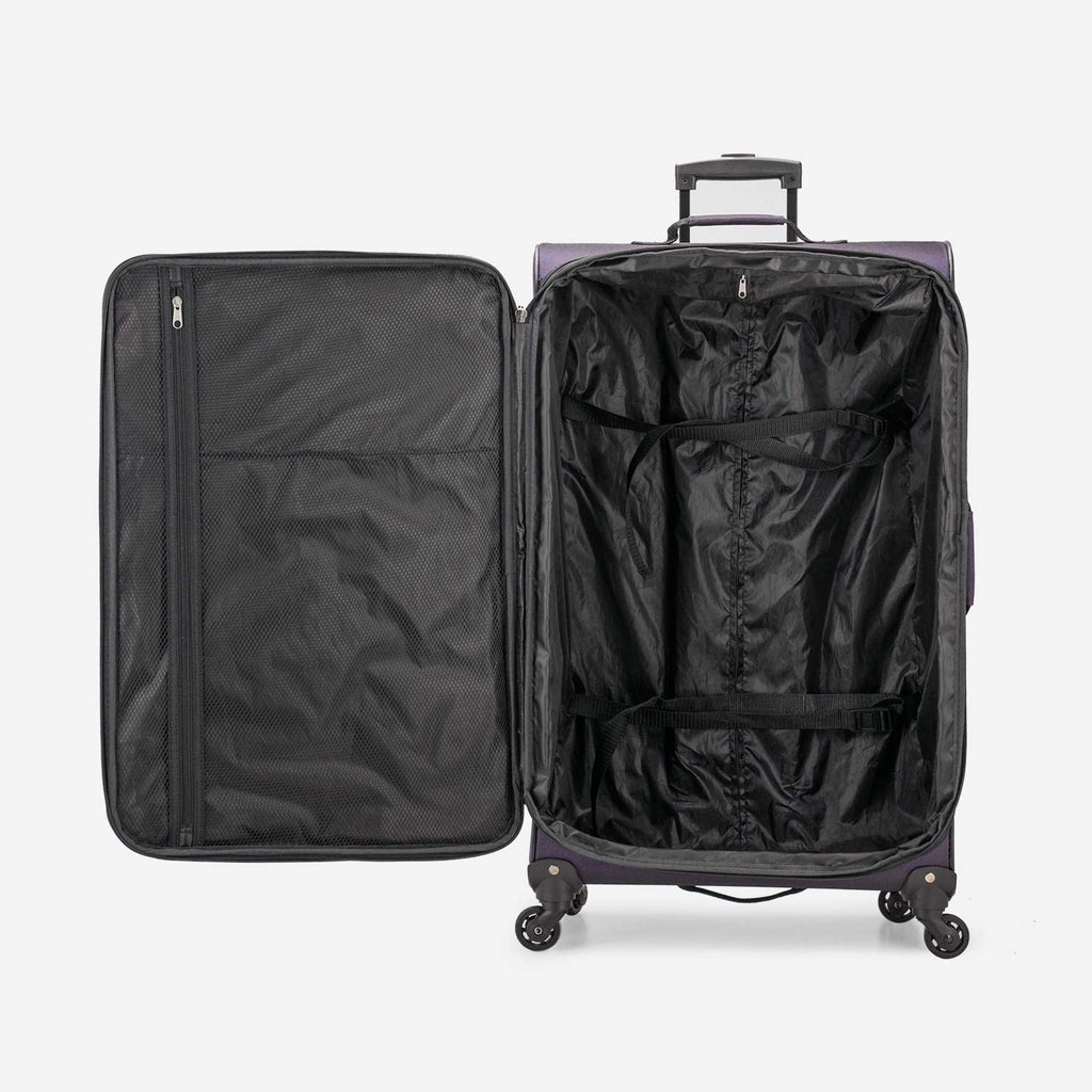 U.S. Traveler Expandable Softside Luggage, Navy, 31in Checked Large - Aviron Bay