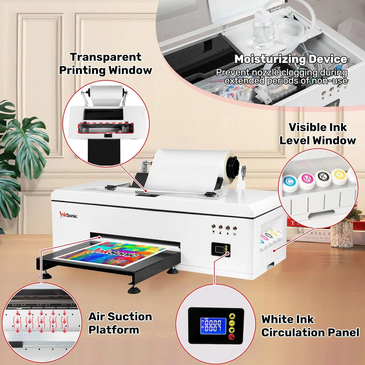 InkSonic A3 DTF T-Shirt Printing Bundle With Oven - R1390