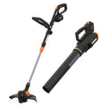 WORX 20V GT Revolution 12 Inch 4.0Ah Cordless String Trimmer And Turbine Leaf Blower Combo Kit - WG930.3