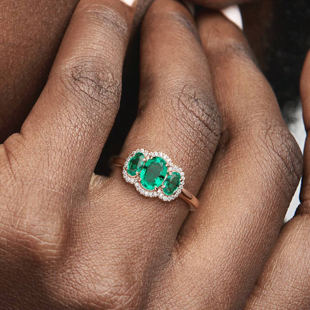 FINAL SALE - Three Stone Vintage Ring