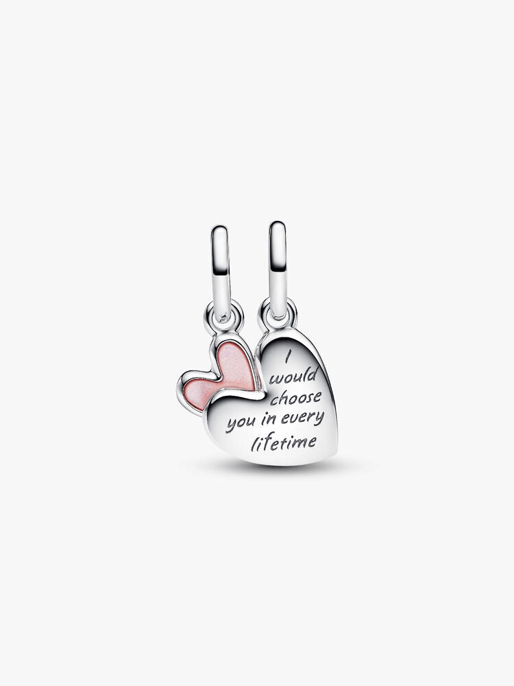 Mother Daughter Dangle Charm Bracelet