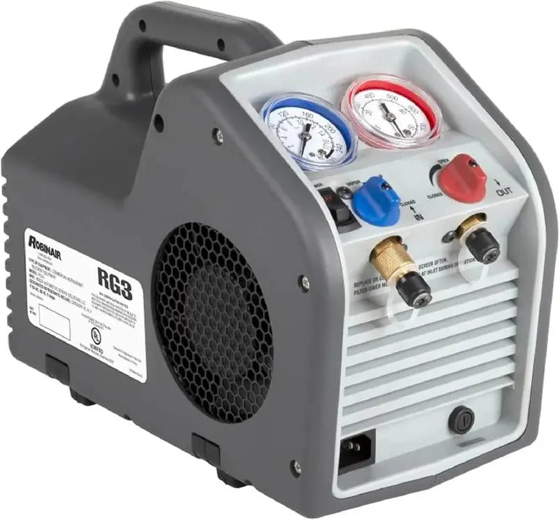 Robinair Portable Refrigerant Recovery Machine, 115V/60Hz, Liquid And Vapor Recovery - RG3