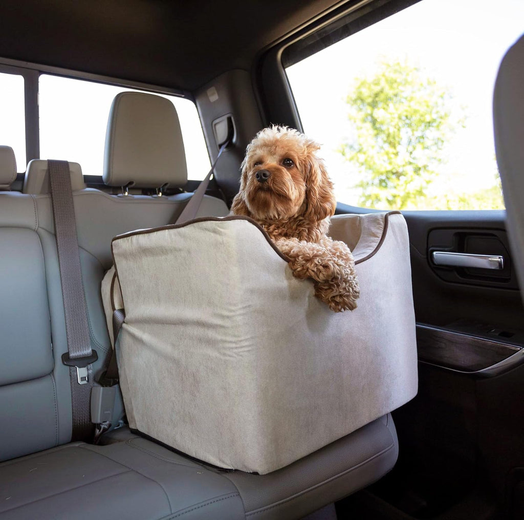 Dog Booster Car Seat For Small Dogs 5-15 lbs, 17H x 15W x 19L in - Lookout I