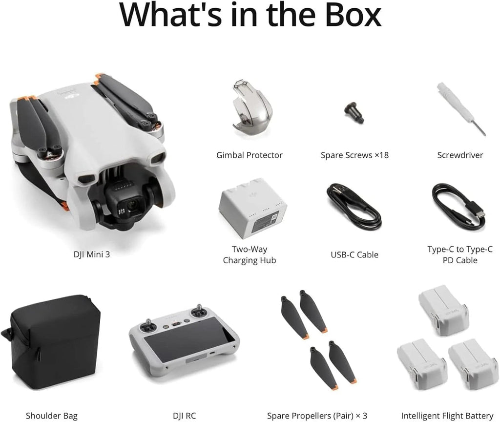 dji Camera Drone, 4K, 38-Min Flight Time, 10 km Video Transmission - Mini 3