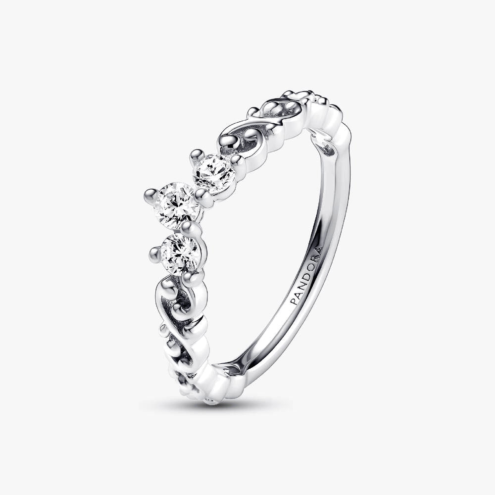 Regal Swirl Tiara Ring