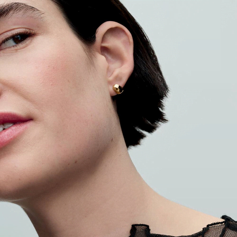 Organically Shaped Stud Earrings