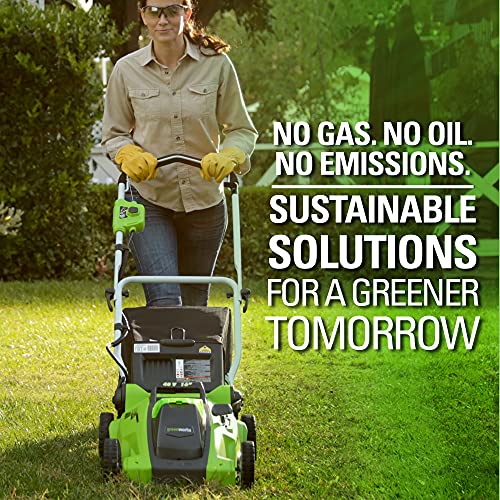 40V 16-Inch Cordless Electric Lawn Mower With 4.0Ah Battery And Charger