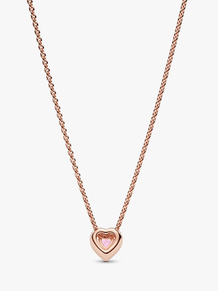 Pink Heart Collier Necklace