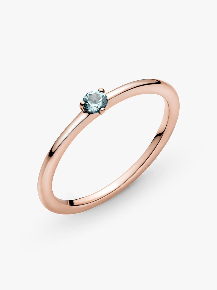 FINAL SALE - Light Blue Solitaire Ring