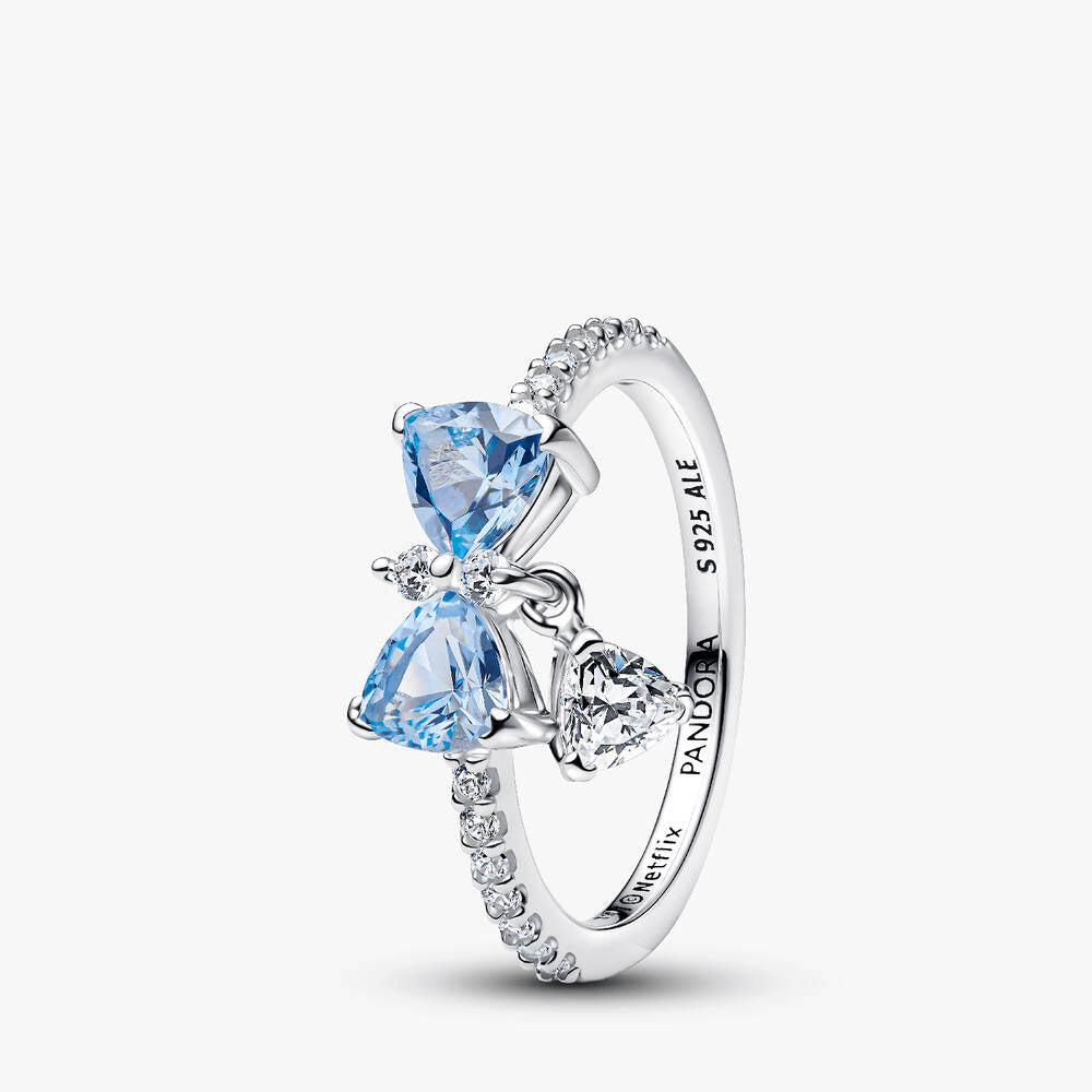Bridgerton Blue Bow Jewelry Set