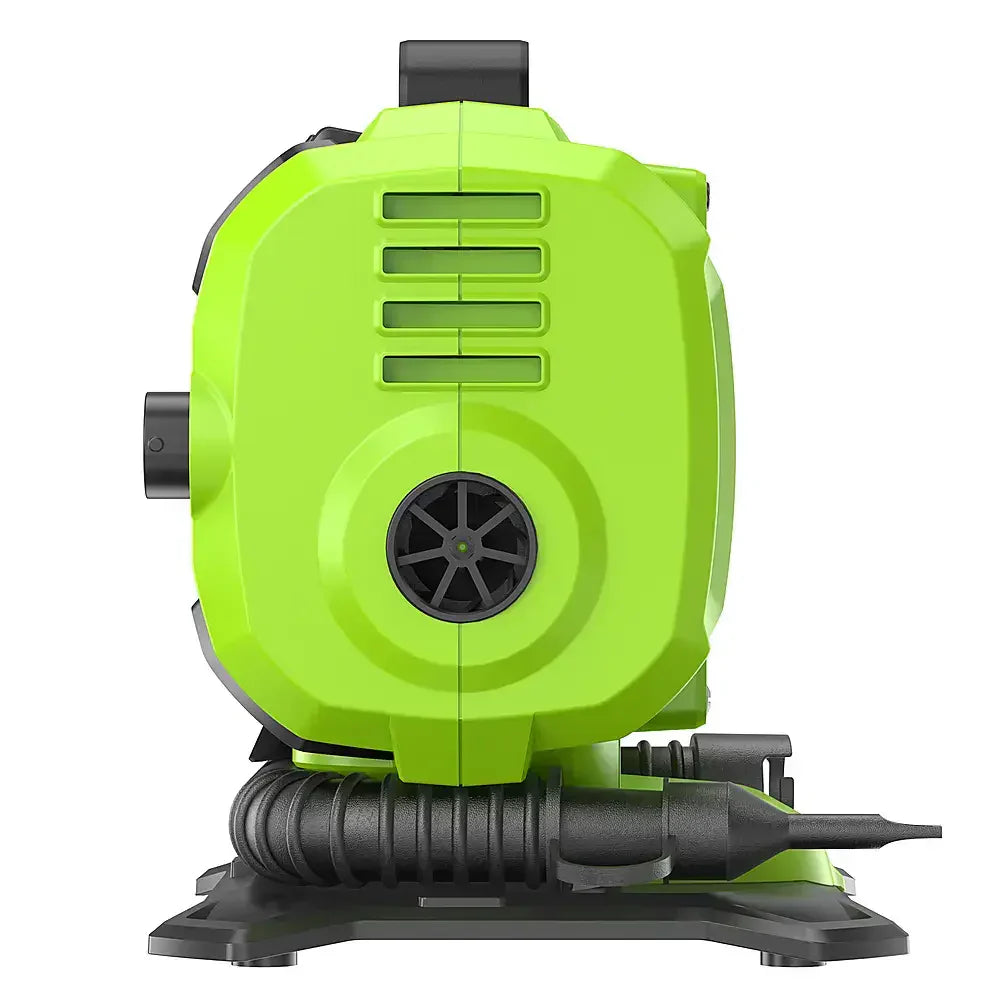 Greenworks 24 Volt 160-PSI Battery Powered Inflator With 2.0 Ah USB-C Battery And Charger - Green