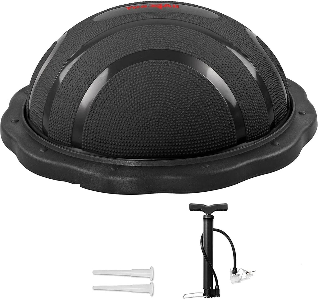 Yes4All Premium Half Ball Balance Trainer, 23.5 in x 7.25 in, 880 lbs, Black Matte