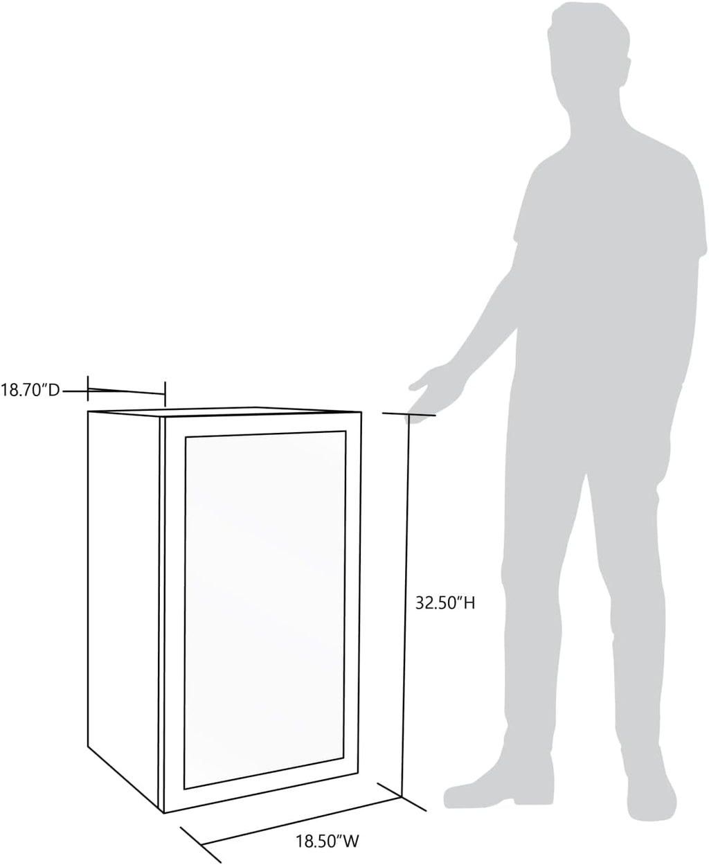 Beverage Refrigerator Cooler, 126 Cans, Right Hinge Glass Door - AB-1200