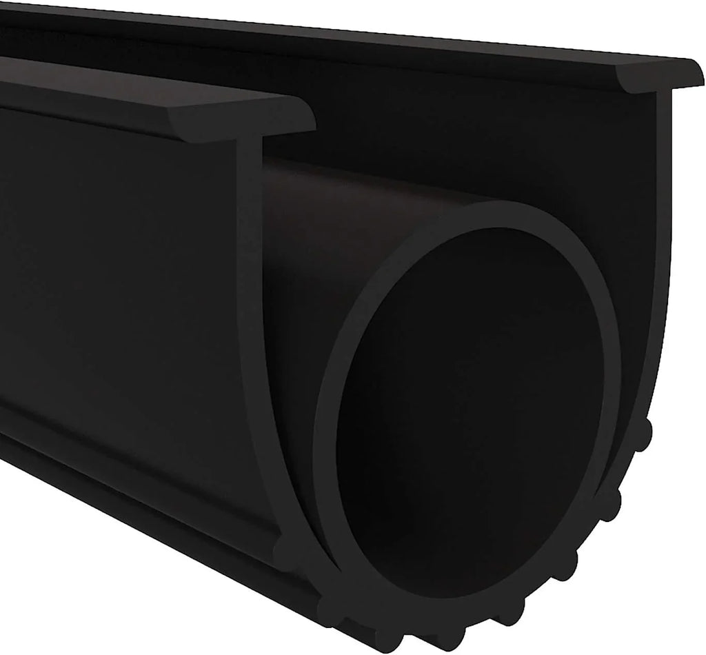 DGSL Garage Door Bottom Rubber Weather Stripping Kit, T-Channel Ends, 5/16 Inches, 3 3/4 Inches Wide