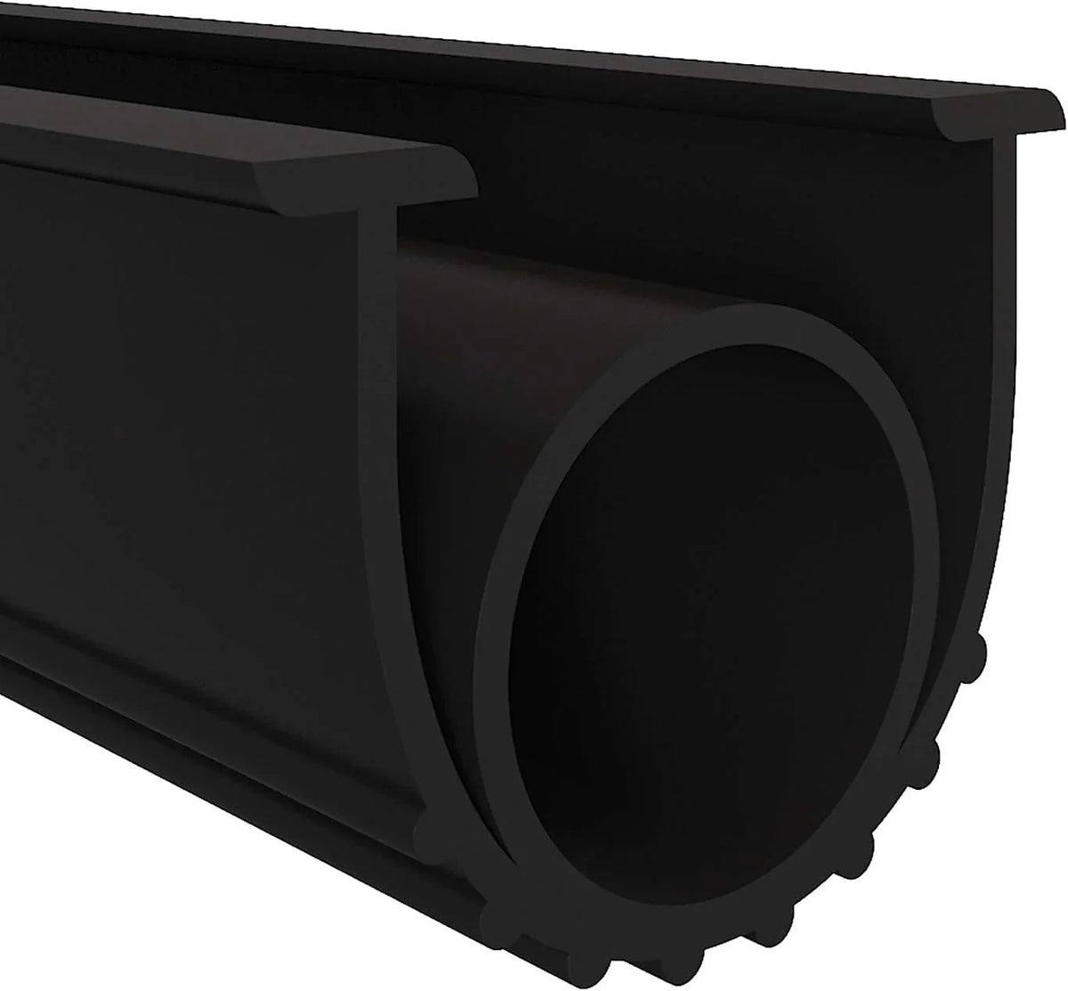 DGSL Garage Door Bottom Rubber Weather Stripping Kit, T-Channel Ends, 5/16 Inches, 3 3/4 Inches Wide