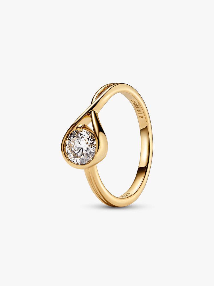 FINAL SALE - Pandora Infinite 14k Gold Lab-grown Diamond Ring