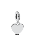 Heart Blue Stone Dangle Charm