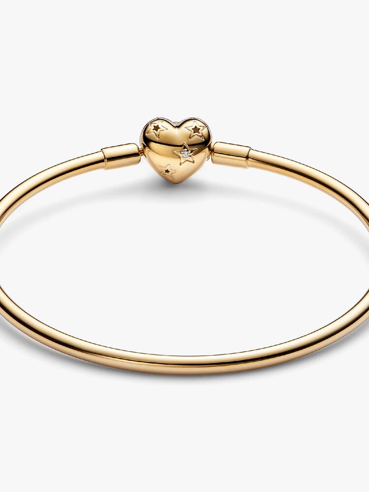 FINAL SALE - Celestial Heart Clasp Bangle