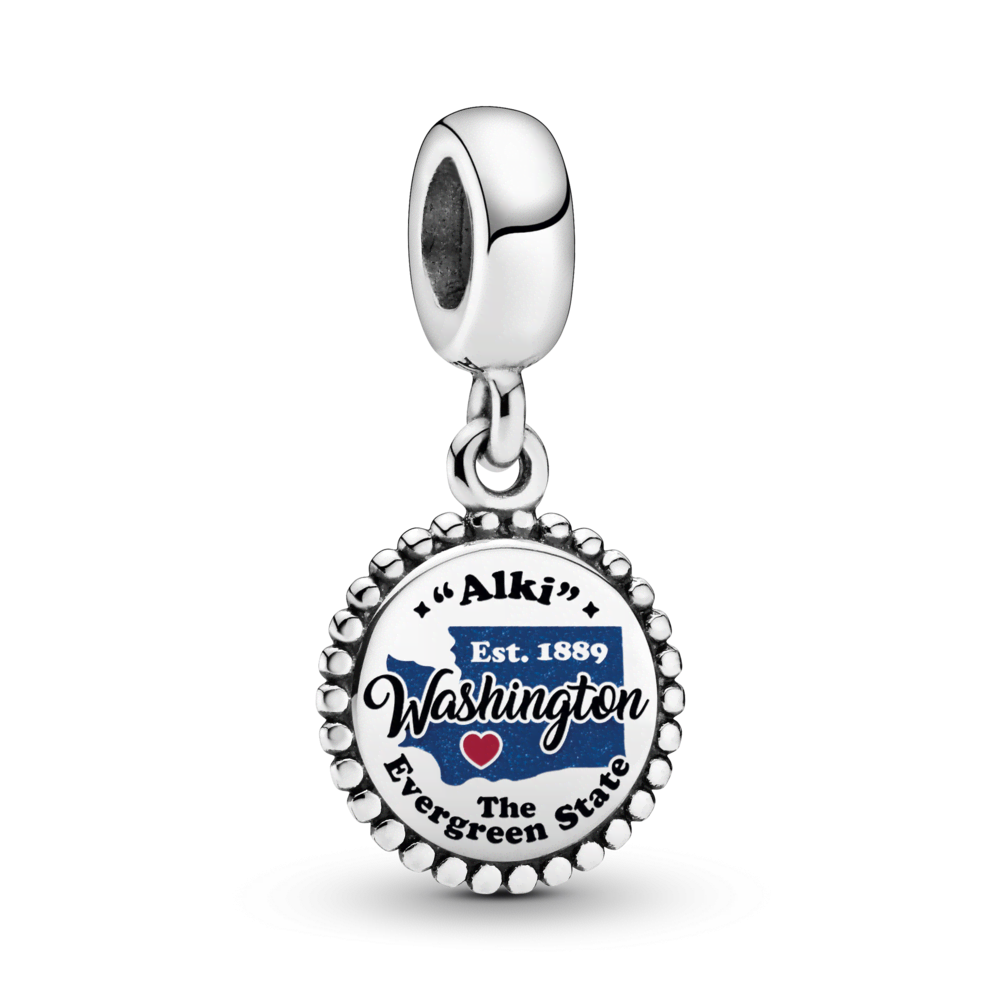 Washington Map Dangle Charm