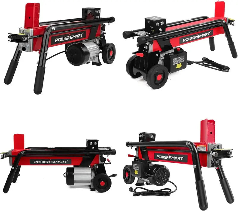 PowerSmart 7-Ton Electric Log Splitter, Horizontal Full-Beam Design, 3500 RPM, 15 Amp - DB6407