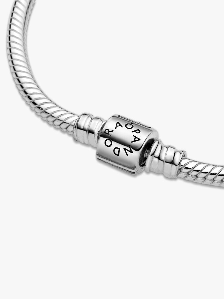Pandora Moments Barrel Clasp Snake Chain Bracelet