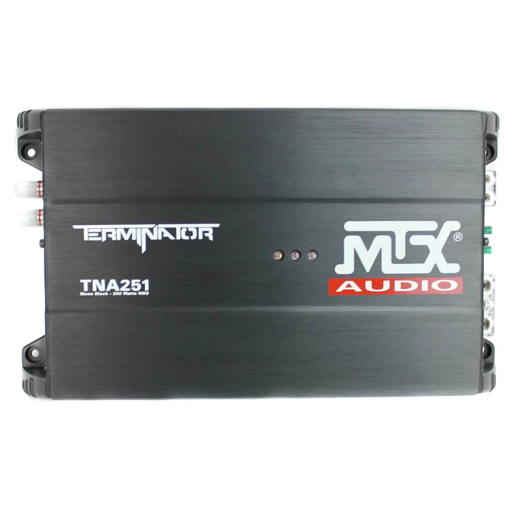 MTX Dual 12in Loaded Car Subwoofer Enclosure With Amplifier And Amp Kit - TNP212D2