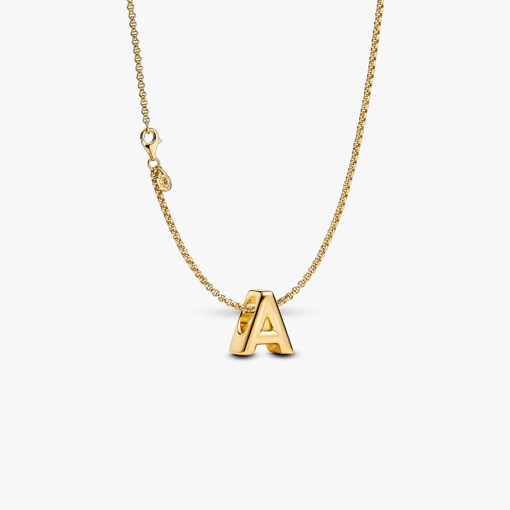 Letter A Charm Necklace