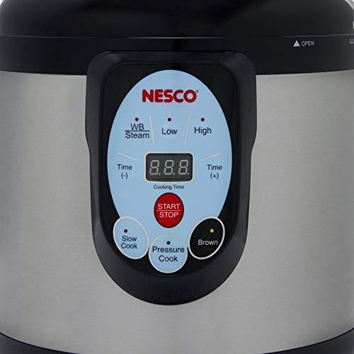 NESCO Smart Pressure Canner And Cooker, 9.5 Quart, Stainless Steel - NPC-9