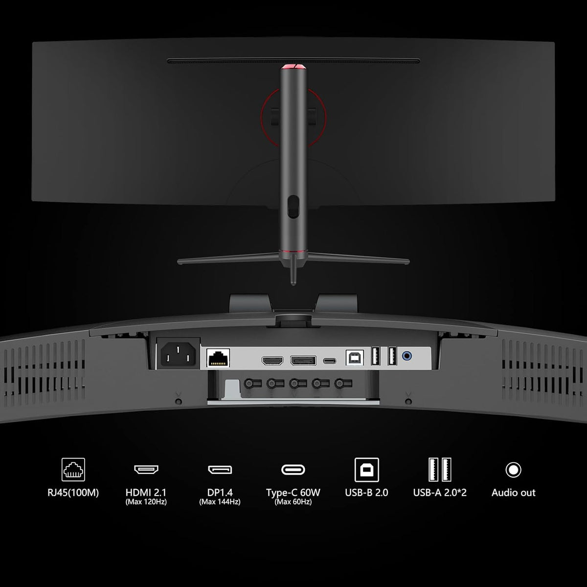 INNOCN 49 Inches Curved Gaming Monitor, 144Hz, HDR400, 32:9 - 49C1G
