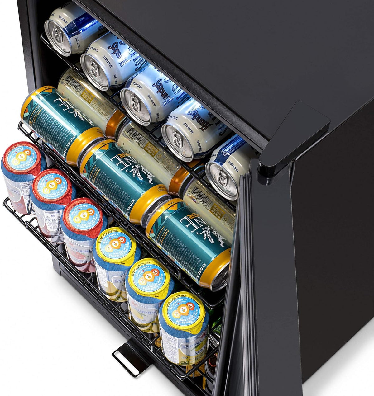 Beverage Refrigerator Cooler, 126 Cans, Right Hinge Glass Door - AB-1200