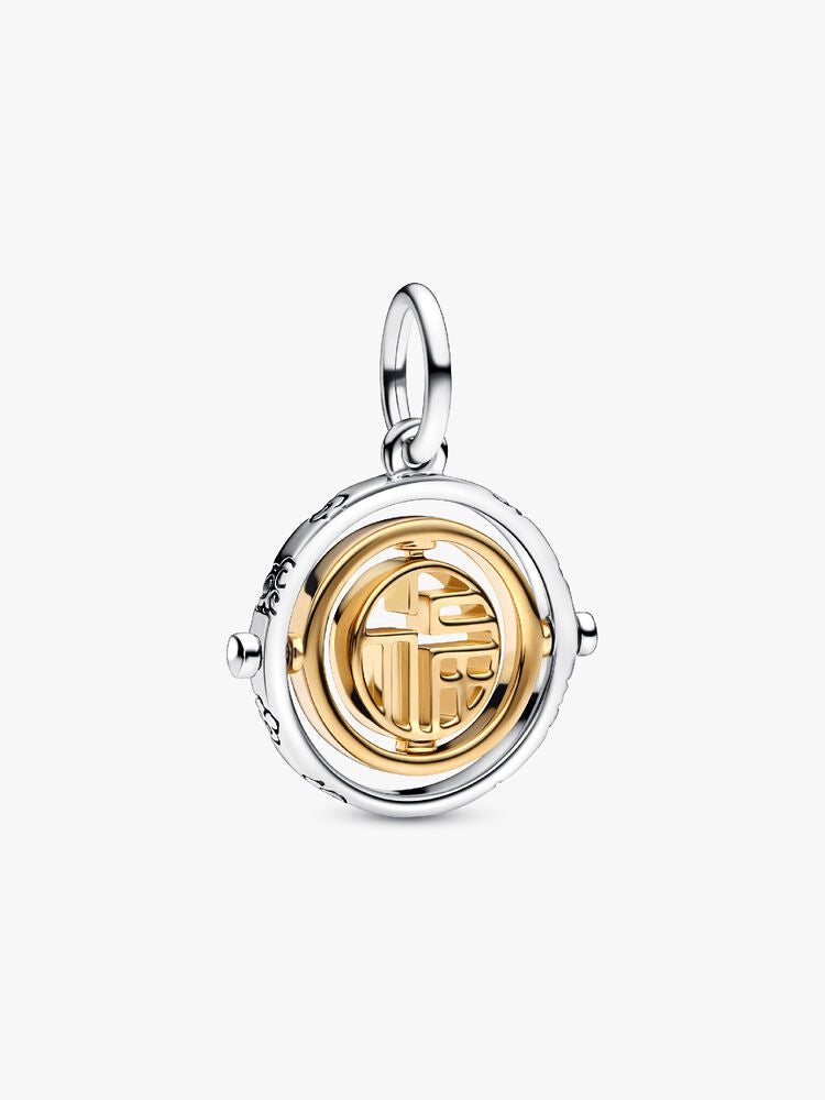 Two-tone Fú Spinning Dangle Charm