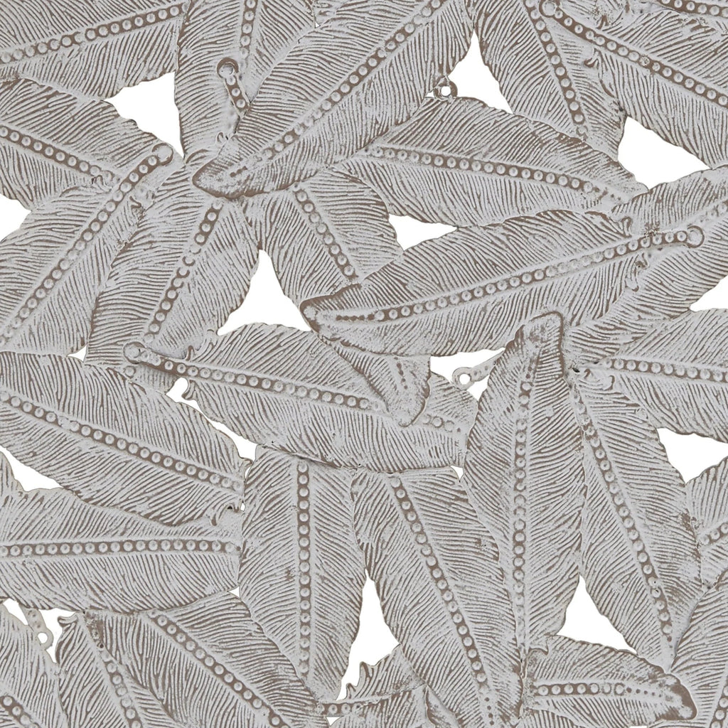 Textured Feather 3-Piece Metal Disc Wall Decor Set - 20in, 17.25in, 14.25in