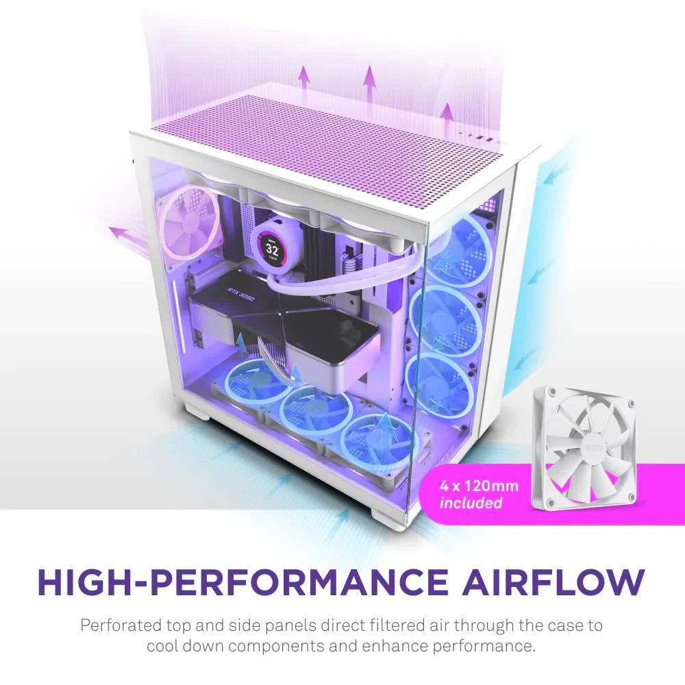 Dual-Chamber ATX Mid-Tower PC Gaming Case - H9 Flow