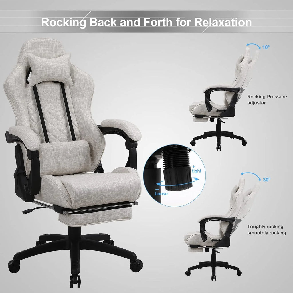 Blue Whale PU Leather Big And Tall Ergonomic Office Gaming Chair, 350 Pounds - B0BTCQ3VVW
