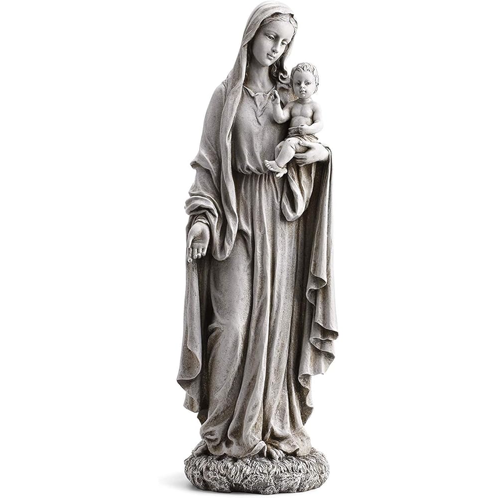 Avalon Gallery Madonna With Child Statue, 23-Inch - Marian Garden Collection