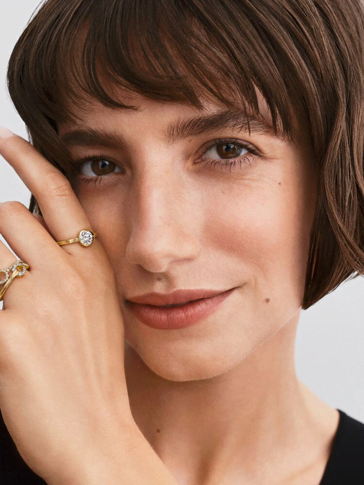 Pandora Infinite Lab-grown Diamond Pavé Double Row Ring